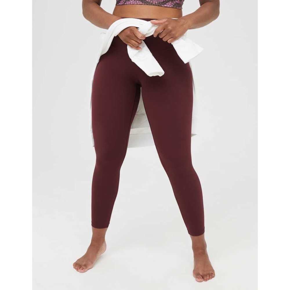 Aerie Real me 7/8‎ legging high rise in royal berry